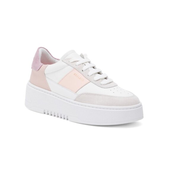 AXEL ARIGATO White/pink Made In Portugal Leather Color Block Sneakers